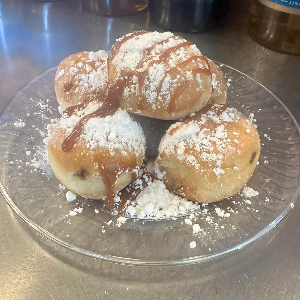 Chocolate & Caramel Beignet Bites