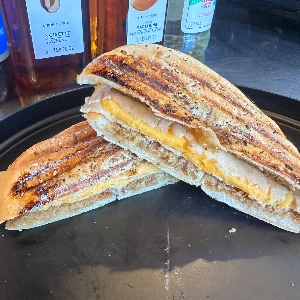 Japanese BarBQ Chicken & Cheese Bagel